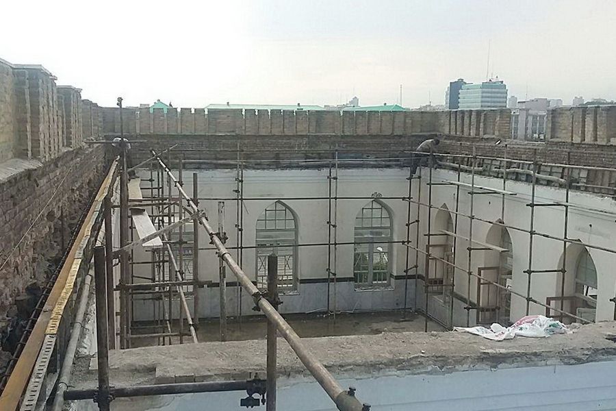 پروژه ال اس اف -3-جایگزینی سقف شیبدار ساختمان قدیمی دانشگاه افسری امام علی