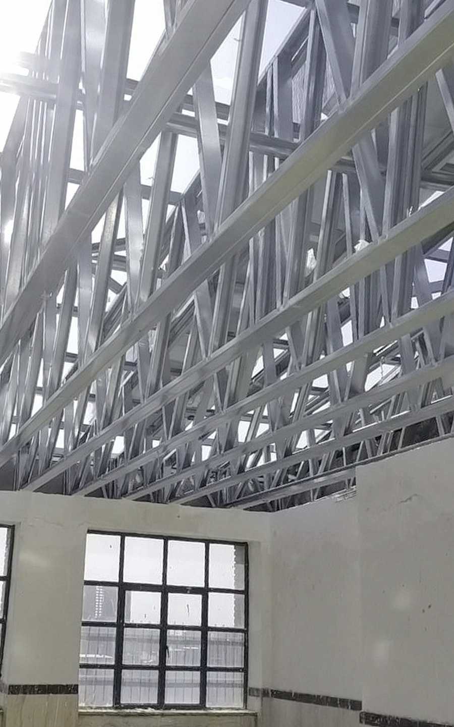 پروژه ال اس اف -10-تعویض سقف چوبی قدیمی هنرستان آبسال